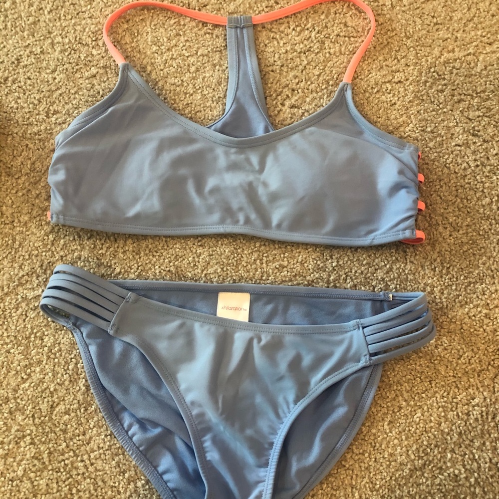 light blue target bikini set size medium